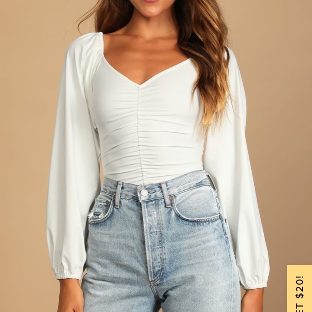 Lulu’s white bodysuit